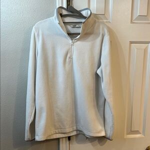 Women’ White Half-Zip Sweater